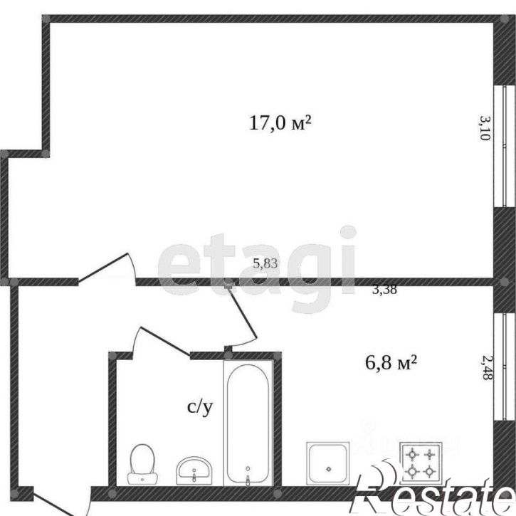 1-комн квартира улица Кубяка, 16,  д. 16