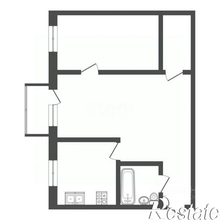 2-комн квартира улица Чичерина, 16А,  д. 16А