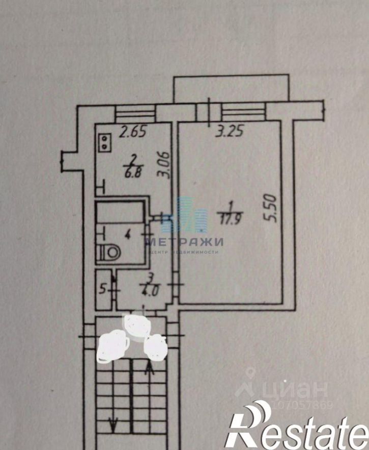 1-комн квартира улица Гурьянова, 12 к2,  д. 12 к2