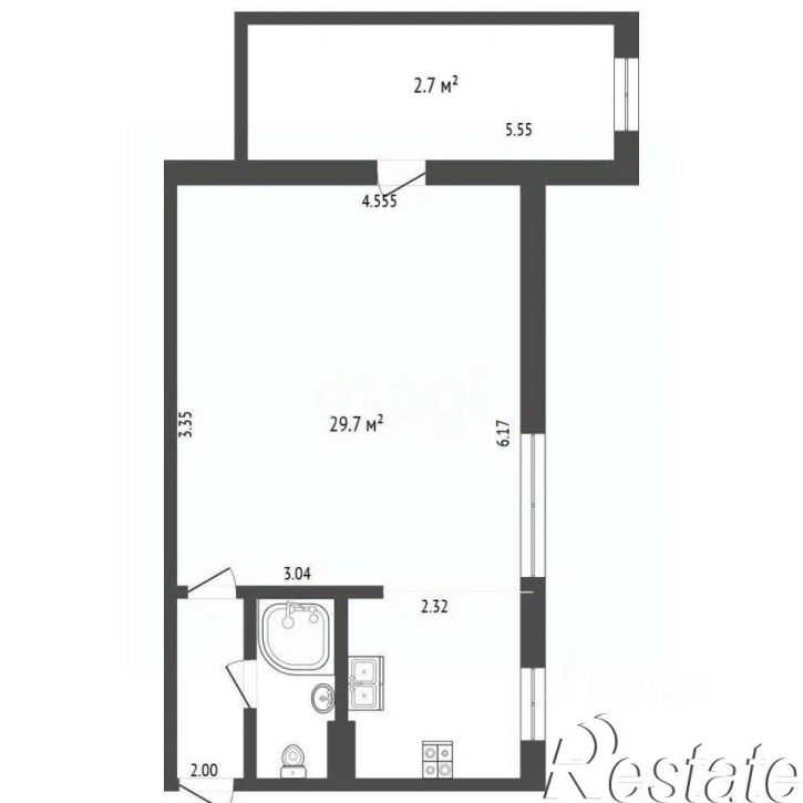 2-комн квартира переулок Салтыкова-Щедрина, 13,  д. 13