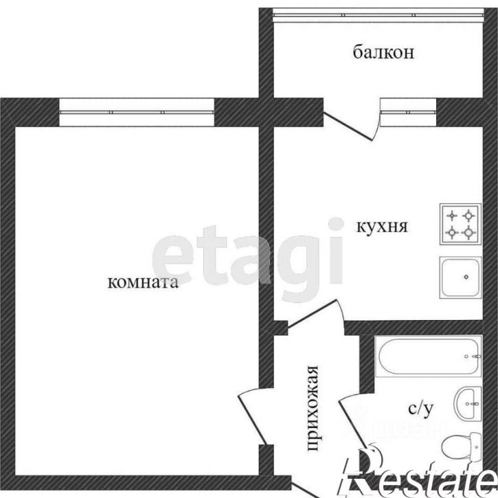1-комн квартира Новослободская улица, 20,  д. 20