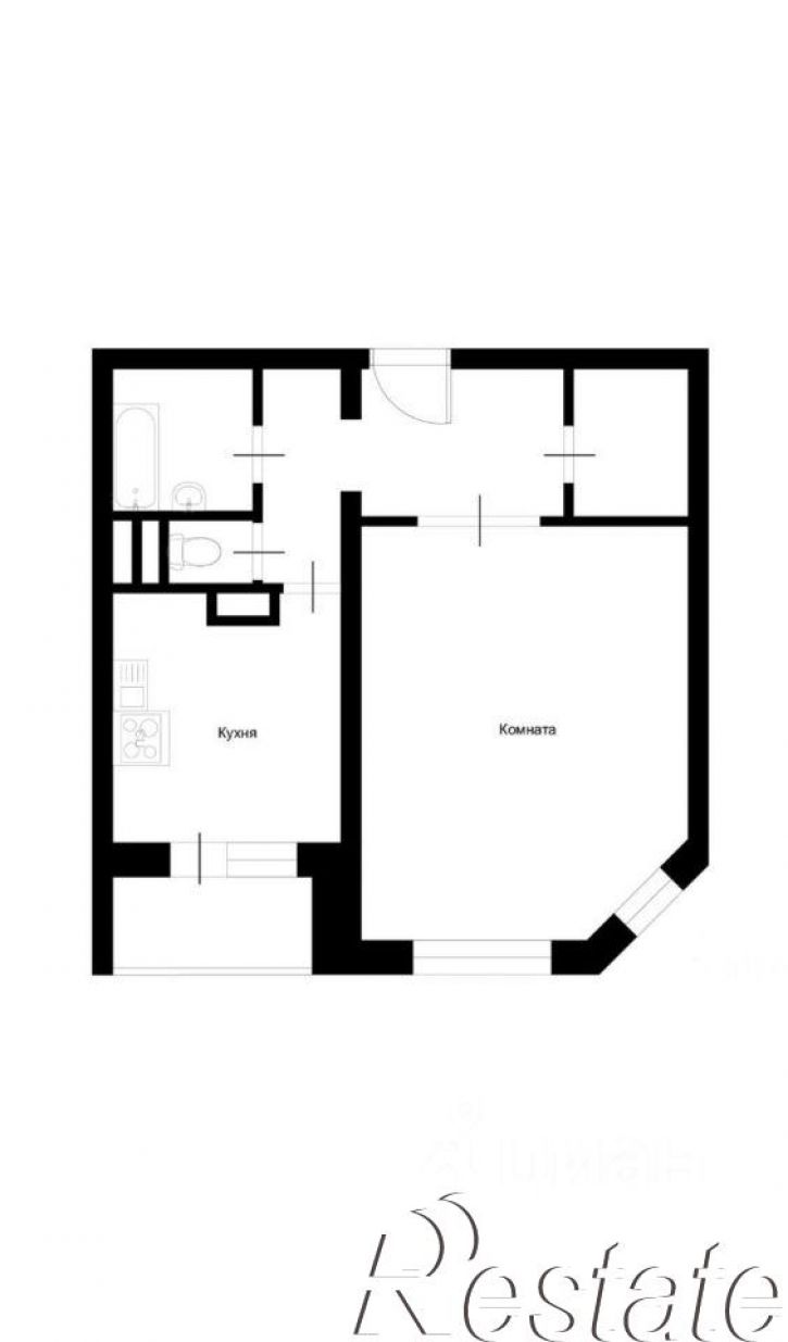 1-комн квартира Хрустальная улица, 44 к6,  д. 44 к6